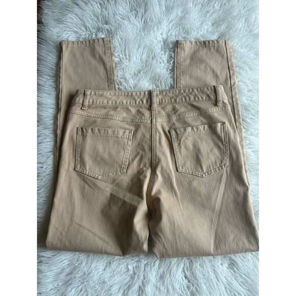 J. McLaughlin Women’s Size 8 Tan Straight Leg Denim Jeans Stretch - Picture 8 of 10